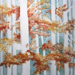 October Birch Painting