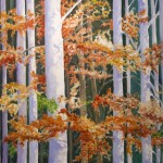October Birch Painting