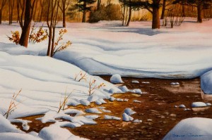 "Winter Creek" Winter Creek Painting