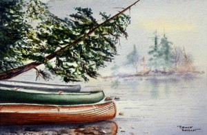 At the Portage Painting