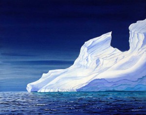 "Ice Blue" Ice Blue Painting