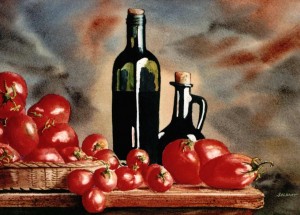 Hot Tomatoes - Painting