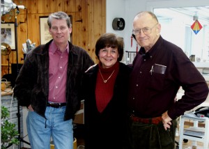 Bruce Geldart, Joan Geldart, Jack Reid Bruce Geldart, Joan Geldart, Jack Reid
