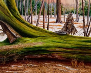 The Drumming Log Painting