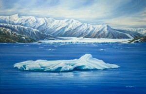 Hubbard Glacier Painting